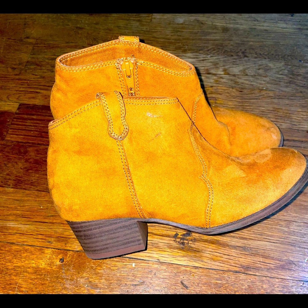 Suede Ankle Cowboy Boot
